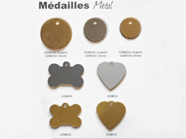 image gravure de medailles pour animaux